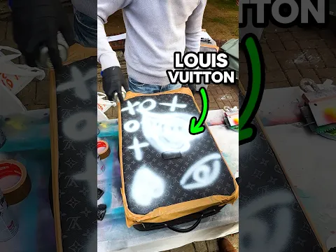 Asking Street Artist to Upgrade my Louis Vuitton 😱🤑