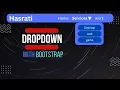 Create navbar with dropdown using bootstrap dropdown bootstrap classes