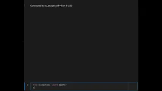Python Cool Trick - Word Frequency Counter