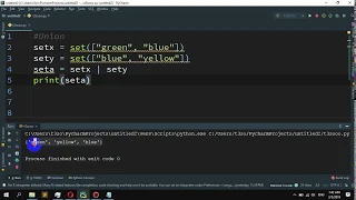 How to create a union of sets in Python