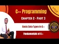 Chapter 2 - Part 3 Basic Data Types in C
