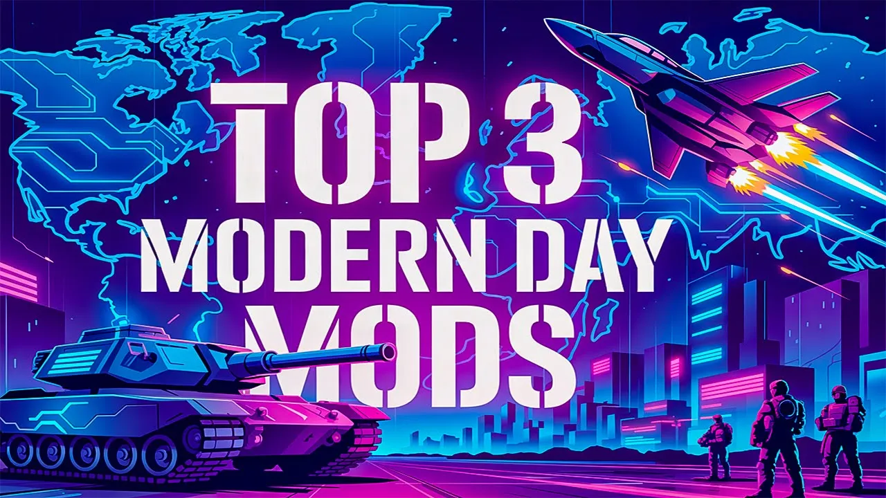 Die 3 BESTEN HOI4 Mods für MODERNES Gamplay!