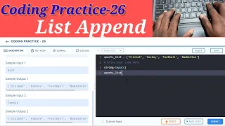 Coding Practice-26 Append List Nxtwave
