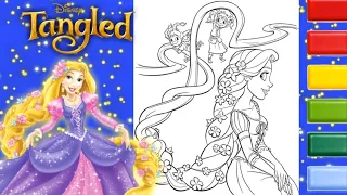 Rapunzel Coloring Coloring Tangled Disney Princess Rapunzel coloring page