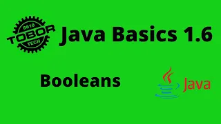 Booleans - Java Basics 1 6