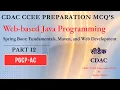 CDAC PGCP-AC CCEE Preparation MCQ s WJP Spring Boot Fundamentals Maven Part 12