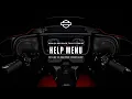 How to Access the Help Menu Using Skyline OS 2024 Harley-Davidson Street Glide