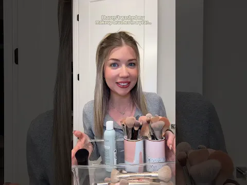 I haven’t washed my makeup brushes in a year…