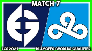 THE TRITE (LCS 2021 CoStreams | Playoffs: Worlds Qualifier | Match 7: EG vs C9)