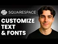 How To Format Text And Change Font Size On Squarespace Tutorial 2026
