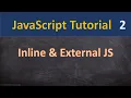 How to add Inline JS and External JS in Hindi 02 JavaScript Tutorial for Beginners