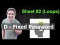 D - Fixed Password
