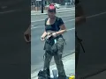 Download Lagu Homeless woman exhausted from working all day