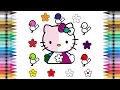 Hello Kitty Coloring Pages for kids Learn Colors for kids Colouring Book Drawing Color