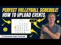 Perfect Volleyball Schedule in 5 minutes