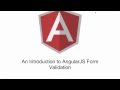 Angular JS Form Validation