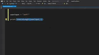 Python Validation Length Check Tutorial Part 1