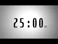 25 minutes COUNTDOWN TIMER with voice announcement every minute