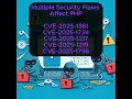 Multiple Security Flaws Affect PHP - CVE-2025-1861