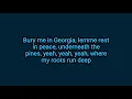 Kane Brown - Bury Me In Georgia (Lyrics)