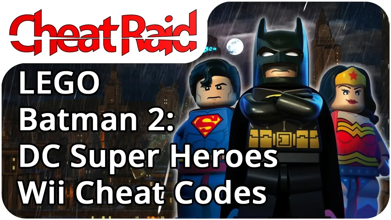 All of Lego Batman 2: DC Super Heroes Cheat Codes. 