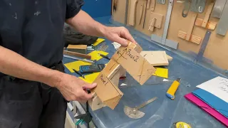 How the angle of the rudder axis affects steraing. An example of Interference