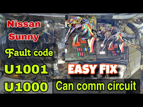 Download MP3 Nissan sunny U1001,U1000 can comm circuit easy fix.