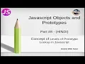 Javascript Object and Prototypes Tutorial for beginners in HINDI ENGLISH Property Lookup