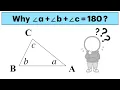 Math Made Simple Why Triangles Add Up to 180