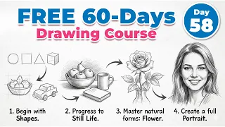 Unique Blending Technique That Makes Drawings Look Real! | FREE 60-Day Drawing Course 🎨 - Day 58