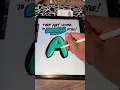How to draw BUBBLE LETTERS FAST