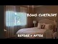 BOHO CURTAINS BEFORE AFTER