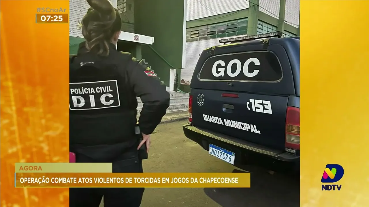Polícia deflagra operação para combater atos violentos nas torcidas durante jogos da Chapecoense