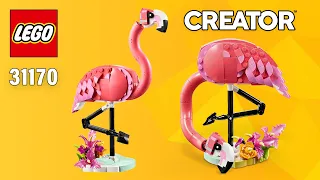 LEGO Creator 3in1 Wild Animals: Pink Flamingo (31170)[288 pcs] Step-by-Step Building Instructions