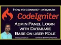 Codeigniter 3 - Admin Login System Login with Authentication Validation User-Admin Chapter