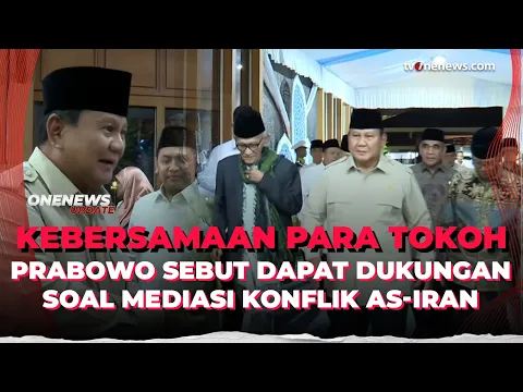 Momen Prabowo Buka Bersama Para Tokoh Islam di Istana