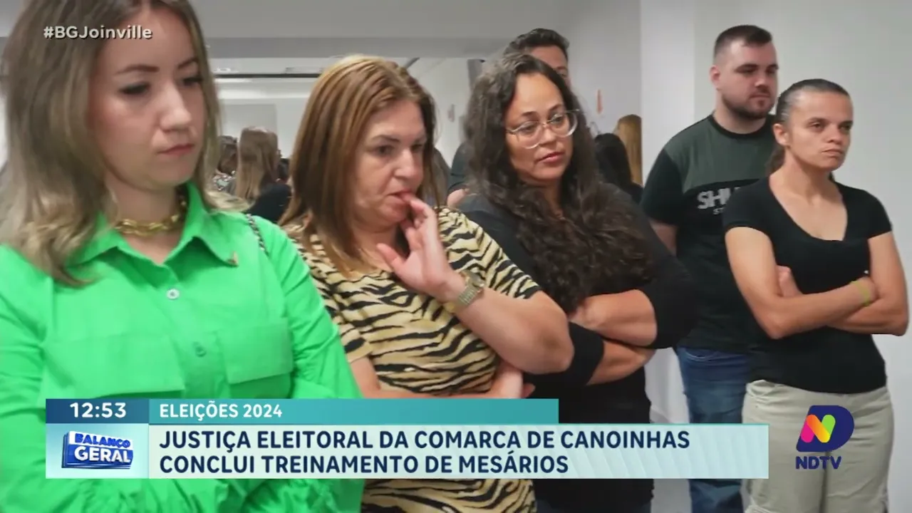 Eleições 2024: Justiça Eleitoral da comarca de Canoinhas conclui treinamento de mesários