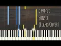 다비치 Davichi - Sunset 노을 | Crash Landing on You 愛的迫降 사랑의 불시착 | Piano Pop Song Tutorial