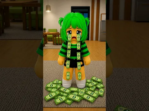 I Cry Dollar Bills But My Family Only Loved My Tears 💵😭 #roblox #brookhavenrp