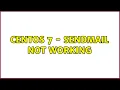 Centos 7 - Sendmail not working