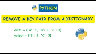 Python Remove a key from dictionary