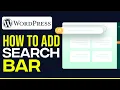 How To Add Search Bar In WordPress Menu 2026 EASY FAST