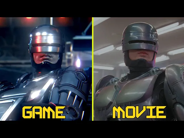 Robocop Rogue City Game vs Movie Comparison