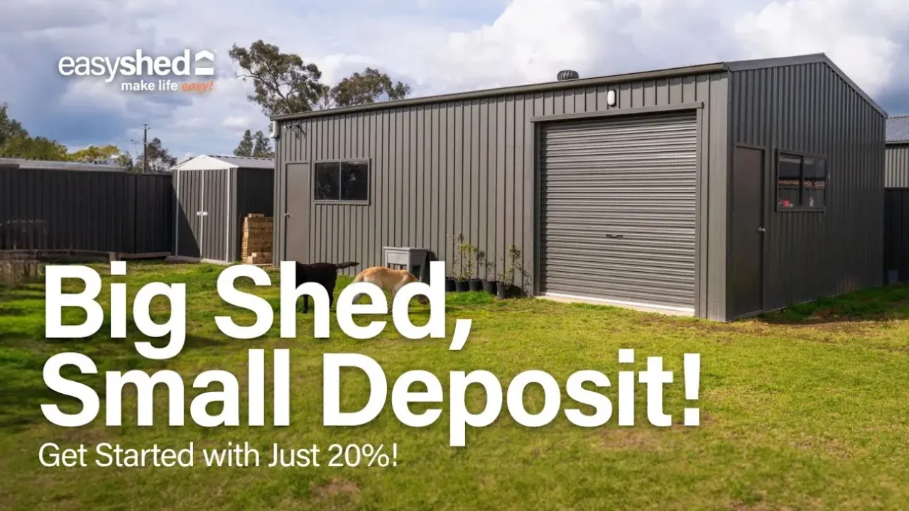 Easyshed — Easyshed — Flexible Payment Plans for Sheds (YouTube video ad)