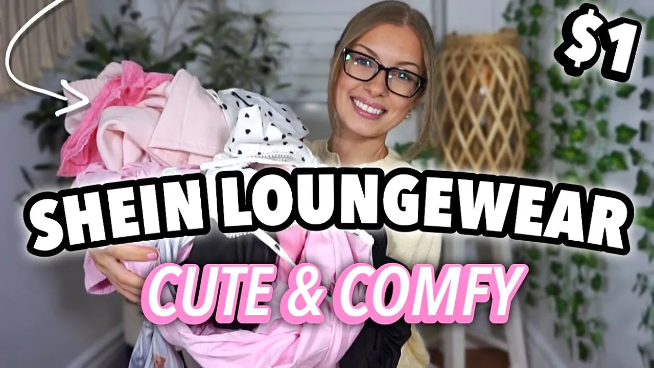 HUGE COMFY SHEIN HAUL | LOUNGEWEAR + PJ SETS *SO CUTE!*