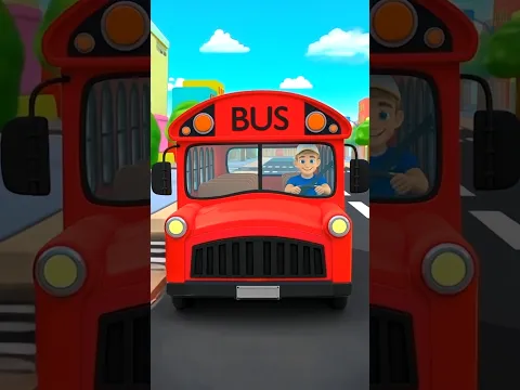Wheels on the bus #shorts #wheelsonthebus #goroundandround #kidssongs