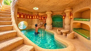 I Speed 3x Build Temple Secret Underground and Tunnel Private Pools, Real Life
