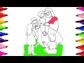 Jesus Love the little Children BIBLE story Coloring Book for kids Learning Colours Fun Art