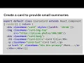 160 Using bootstrap card decks in React components