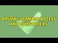 Drupal Domain Access And Subfolders